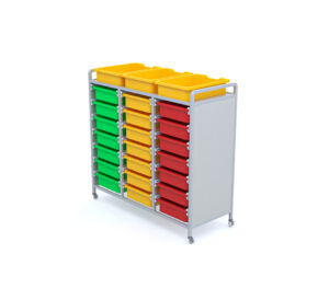 Tủ Đồ Chơi Mầm Non 24 Hộc Nhựa 3 Dãy